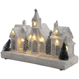 The Seasonal Gift Co. LED Moving Train Village Scene Christmas Decoration - Size: 19.5 x 16 x 15cm - White - Wilko - thumbnail 5