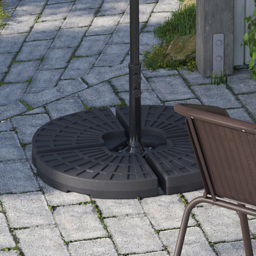 Living and Home Grey LED Cantilever Parasol with Cross Base and Fillable Base 3m - Size: 260 x 300 x 300cm - Wilko - thumbnail 7
