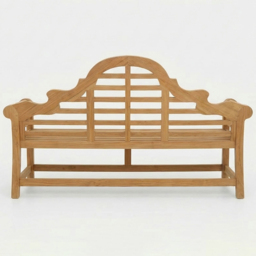 Royalcraft Ciara 3 Seater Curved Lattice Backrest Acacia Wood Garden Bench - Natural - Wilko - thumbnail 6