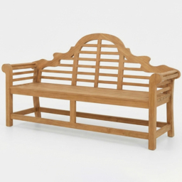 Royalcraft Ciara 3 Seater Curved Lattice Backrest Acacia Wood Garden Bench - Natural - Wilko - thumbnail 3