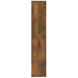 vidaXL 16 Shelf LED Smoked Oak Mirror Cabinet - Size: 76.5 x 91 x 15cm - Brown - Wilko - thumbnail 6