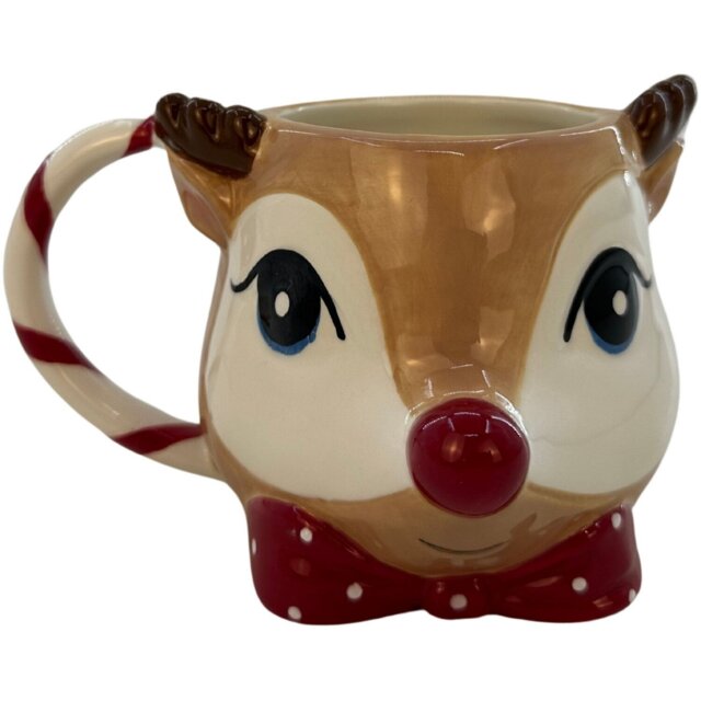 Cute Reindeer Mug Brown - Wilko - image 1
