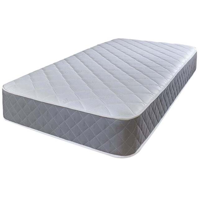 Extreme Comfort Cooltouch European Single Diamond Grey Foam Free Open Coil Spring Mattress - eXtreme comfort ltd - Wilko - image 1