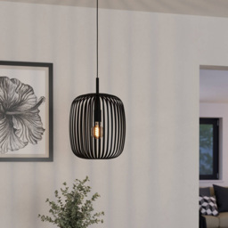 EGLO Romazzina Black Caged Pendant Light - Size: 32.5 x 32.5 x 110.0cm - Wilko - thumbnail 3