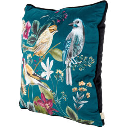 Midnight Garden Bird Cushion - Blue - Size: 43 x 43cm - Evans Lichfield - Wilko - thumbnail 4
