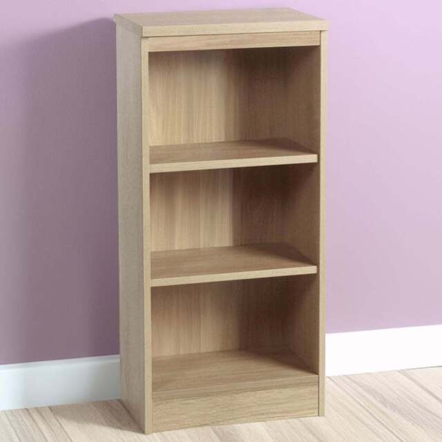R White Cabinets 3 Shelf Sandstone Mid Height Bookcase - Brown - Wilko - image 1