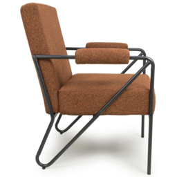 Oslo Speckled Burnt Orange Armchair - Size: Single - Shankar - Wilko - thumbnail 5
