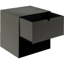 Florence Joliet Single Drawer Single Shelf Matt Black Wall Mounted Bedside Table - Furniture To Go - Wilko - thumbnail 7