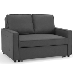 Home Detail Hugo Small Double Sleeper Dark Grey Pull Out Sofa Bed - Size: 2 Seater - Wilko - thumbnail 3