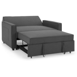 Home Detail Hugo Small Double Sleeper Dark Grey Pull Out Sofa Bed - Size: 2 Seater - Wilko - thumbnail 7