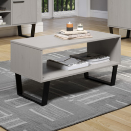 Texas Grey Open Coffee Table - Size: 45 x 91 x 46cm - Wilko - thumbnail 4