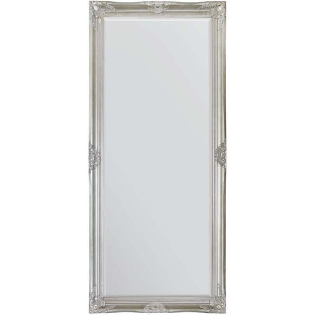 Kingsbury Detailed Silver Dress Mirror 165 x 76cm - Size: 168 x 76cm - MirrorOutlet - Wilko - image 1