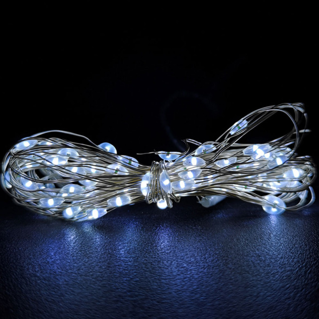 Premier 50 Cool White LED Multifunction Pin Wire Light 2.5m - Size: 10 x 250 x 10cm - Wilko - image 1