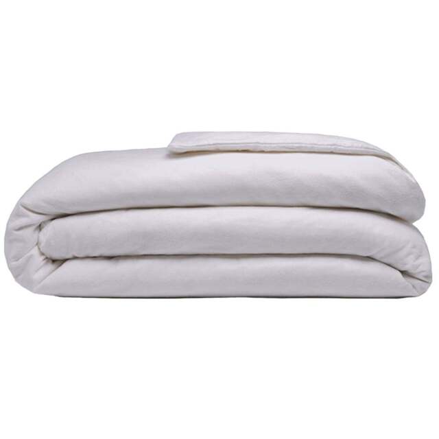 Serene Super King Size Grey Brushed Cotton Duvet Cover - Wilko - image 1
