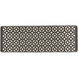 My Mat Charcoal Crescent Stain Resistant Runner 67 x 200cm - Size: 67 x 200 x 2cm - grey - Wilko - thumbnail 1