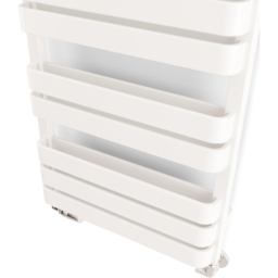 Terma Warp T Bold Matt White Heated Towel Rail 1569 BTU 655 x 500mm - Size: 65.5 x 50 x 11.2cm - Wilko - thumbnail 6