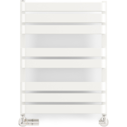 Terma Warp T Bold Matt White Heated Towel Rail 1569 BTU 655 x 500mm - Size: 65.5 x 50 x 11.2cm - Wilko - thumbnail 4