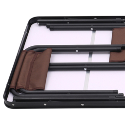 Living and Home 4 Seater Foldable Outdoor Picnic Table with Parasol Hole - Size: 54 x 121 x 61cm - Brown - Wilko - thumbnail 6