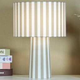 Stripe Table Lamp Natural - Wilko - thumbnail 2