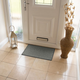 JVL Eden Grey Indoor Machine Washable Doormat 40 x 60cm - JVL Homewares - Wilko - thumbnail 3