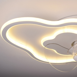 Living and Home Creative Cloud Dimmable and Colour Adjustable LED Ceiling Fan Light 15 inch - Size: 9 x 40 x 40cm - White - Wilko - thumbnail 4
