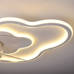 Living and Home Creative Cloud Dimmable and Colour Adjustable LED Ceiling Fan Light 15 inch - Size: 9 x 40 x 40cm - White - Wilko - thumbnail 6