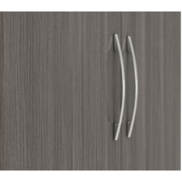 Seconique Nevada 2 Door Single Drawer Black Wood Grain Wardrobe - Size: 2 Door, Single Drawer - Wilko - thumbnail 6