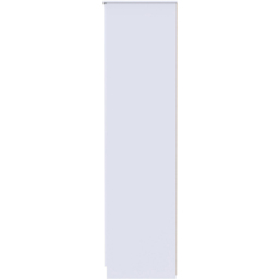 Crowndale Milan 3 Door White Gloss and White Tall Mirror Wardrobe Ready Assembled - White Gloss & White - Wilko - thumbnail 4