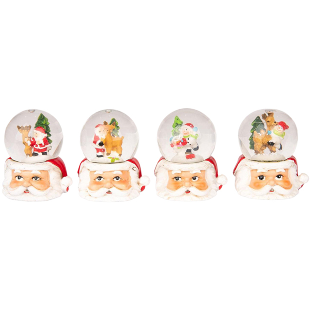 Single Shatchi Xmas Mini Snowglobe Water Ball Snow Dome in Assorted Style - Size: 7 x 5.5 x 5.5cm - Multi - Wilko - image 1
