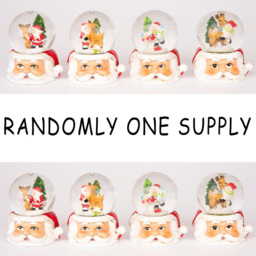 Single Shatchi Xmas Mini Snowglobe Water Ball Snow Dome in Assorted Style - Size: 7 x 5.5 x 5.5cm - Multi - Wilko - thumbnail 4