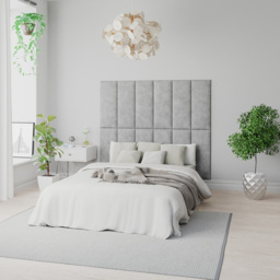Aspire EasyMount Silver Kimiyo Linen Upholstered Wall Mounted Headboard Panels 2 Pack - Aspire Beds - Wilko - thumbnail 5