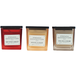 French Connection Autumn Collection Scented Candle 3 Piece Gift Set - Size: 9.2 x 5.9 x 21.5cm - n/a - Wilko - thumbnail 3