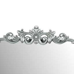 Ornate Over The Mantle Mirror Pewter - Wilko - thumbnail 5