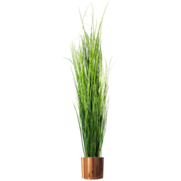 Leaf Polished Copper Metal Planter 20 x 18cm - Size: 18 x 20 x 20cm - Orange - Wilko - thumbnail 3
