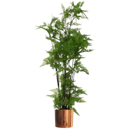Leaf Polished Copper Metal Planter 20 x 18cm - Size: 18 x 20 x 20cm - Orange - Wilko - thumbnail 6