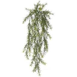 Leaf Spider Fern Hanging Artificial Plant 3ft - Size: 78 x 30 x 10cm - Green - Wilko - thumbnail 1