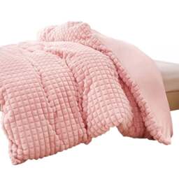 Groundlevel Double Pink Box Super Soft Luxury Faux Fur Duvet - Wilko