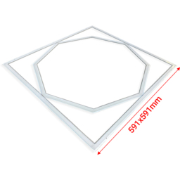 ENER-J 40W 6500K Cool White LED Frame Panel Light 60 x 60cm - Size: 62 x 3 x 3cm - Wilko - thumbnail 7