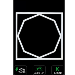 ENER-J 40W 6500K Cool White LED Frame Panel Light 60 x 60cm - Size: 62 x 3 x 3cm - Wilko - thumbnail 6