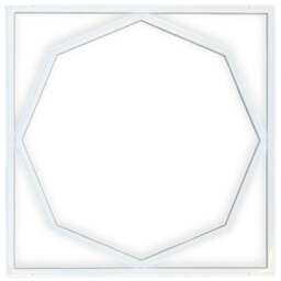 ENER-J 40W 6500K Cool White LED Frame Panel Light 60 x 60cm - Size: 62 x 3 x 3cm - Wilko