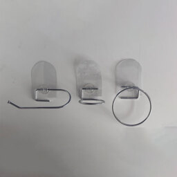 Lifemax Stick 'n' Stay Handy Hooks Bathroom Set - Size: 12 x 12 x 12.5cm - White - Wilko - thumbnail 6