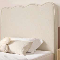 Flair Ellis Single Beige Woven Fabric Cloud Headboard Bed - Cream - Wilko - thumbnail 5