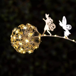 Garden Mile Dandelion Fairy Solar LED Light - Size: 46 x 50 x 2cm - Silver - Wilko - thumbnail 7