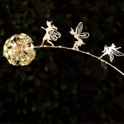 Garden Mile Dandelion Fairy Solar LED Light - Size: 46 x 50 x 2cm - Silver - Wilko - thumbnail 3