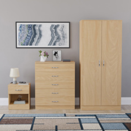 VIDA DESIGNS Riano Pine 3 Piece Bedroom Furniture Set - Wilko - thumbnail 3