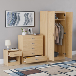 VIDA DESIGNS Riano Pine 3 Piece Bedroom Furniture Set - Wilko - thumbnail 6