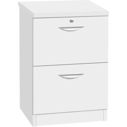 R White Cabinets 2 Drawer White Filing Cabinet - Size: 72.8 x 47.9 x 54cm - Wilko - thumbnail 3