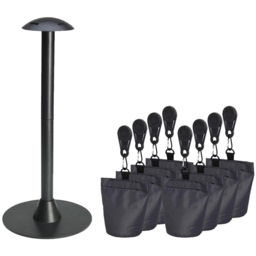 Platinum AeroCover Sandbag and Support Pole Cover Set of 8 - Size: 50 x 20 x 20cm - Grey - Wilko - thumbnail 1
