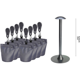 Platinum AeroCover Sandbag and Support Pole Cover Set of 8 - Size: 50 x 20 x 20cm - Grey - Wilko - thumbnail 6