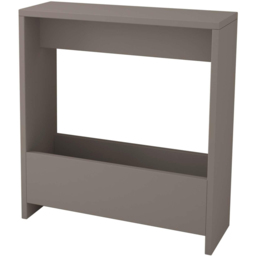Decortie Simpi Single Shelf Mocha Grey Modern Side End Table - Size: 60 x 55 x 20cm - Wilko - thumbnail 3